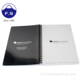 Coperchio di cartone a filo personalizzato A5 Black Spiral Notebook